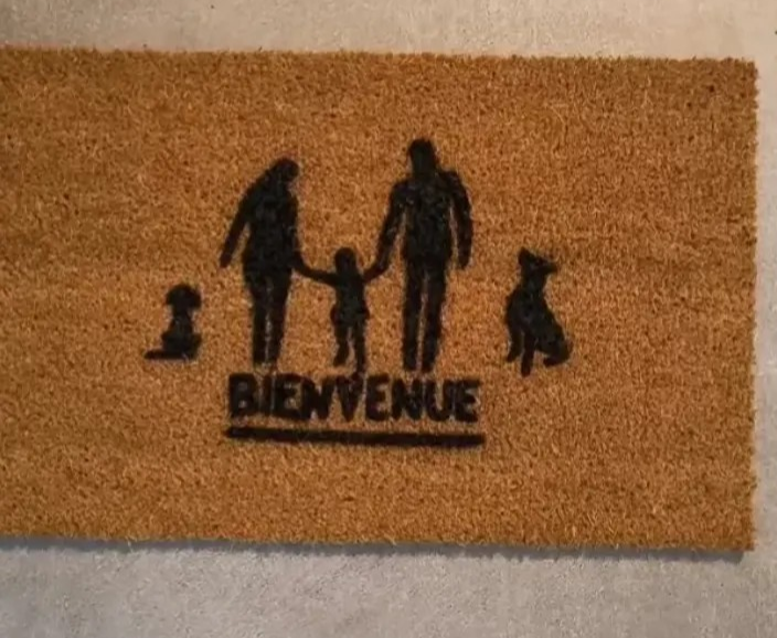 Tapis de sol d'entrée, paillasson personnalisé